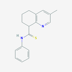 8-Quinolinecarbothioamide, 5,6,7,8-tetrahydro-3-methyl-N-phenyl-