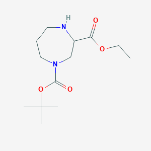 1-tert-Butyl 3-ethyl 1,4-diazepane-1,3-dicarboxylate