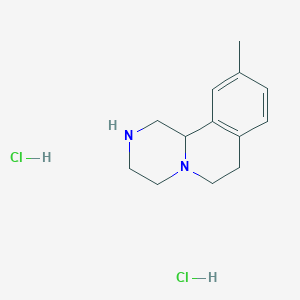 10-Methyl-2,3,4,6,7,11b-hexahydro-1H-pyrazino[2,1-a]isoquinoline dihydrochloride