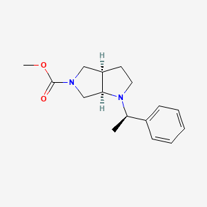 Methyl (3aR,6aR)-1-[(1R)-1-phenylethyl]hexahydropyrrolo[3,4-b]pyrrole-5(1H)-carboxylate