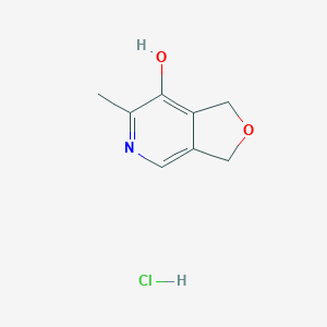 molecular formula C8H10ClNO2 B118451 6-甲基-1,3-二氢呋并[3,4-c]吡啶-7-醇盐酸盐 CAS No. 1006-21-9