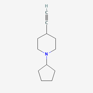 molecular formula C12H19N B1184518 1-Cyclopentyl-4-ethynylpiperidine 
