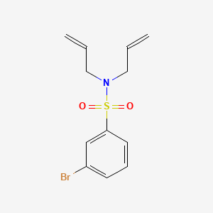 molecular formula C12H14BrNO2S B1184528 3-bromo-N,N-bis(prop-2-enyl)benzenesulfonamide 