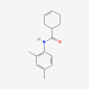 molecular formula C15H19NO B1184529 N-(2,4-dimethylphenyl)cyclohex-3-ene-1-carboxamide 