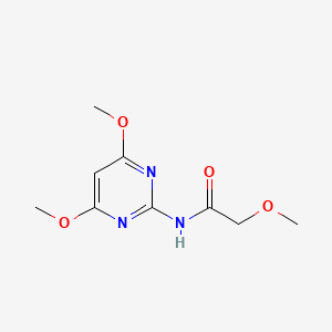 molecular formula C9H13N3O4 B1184533 N-(4,6-dimethoxypyrimidin-2-yl)-2-methoxyacetamide 