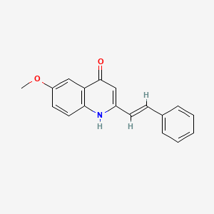 6-Methoxy-2-styrylquinolin-4-ol