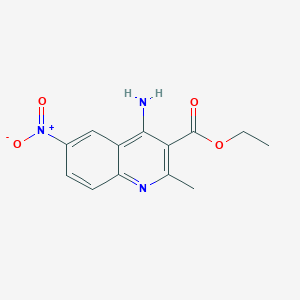 Ethyl 4-amino-2-methyl-6-nitroquinoline-3-carboxylate