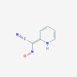 molecular formula C7H5N3O B118454 (2Z)-2-nitroso-2-(1H-pyridin-2-ylidene)acetonitrile CAS No. 146561-41-3