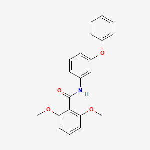 molecular formula C21H19NO4 B1184541 2,6-dimethoxy-N-(3-phenoxyphenyl)benzamide 