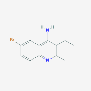 6-Bromo-3-isopropyl-2-methylquinolin-4-amine