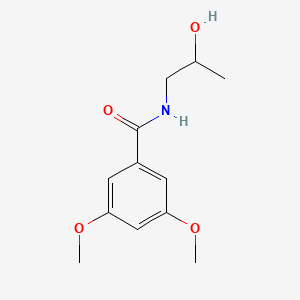 molecular formula C12H17NO4 B1184547 N-(2-hydroxypropyl)-3,5-dimethoxybenzamide 