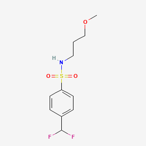 molecular formula C11H15F2NO3S B1184554 4-(difluoromethyl)-N-(3-methoxypropyl)benzenesulfonamide 