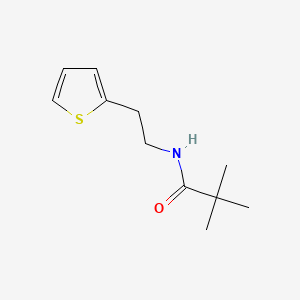 2,2-dimethyl-N-[2-(2-thienyl)ethyl]propanamide