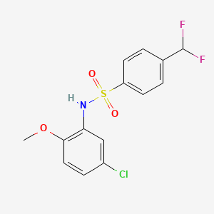 N-(5-chloro-2-methoxyphenyl)-4-(difluoromethyl)benzenesulfonamide