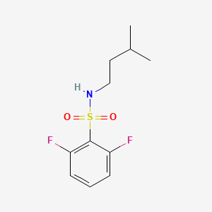 molecular formula C11H15F2NO2S B1184557 2,6-difluoro-N-isopentylbenzenesulfonamide 