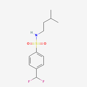 molecular formula C12H17F2NO2S B1184558 4-(difluoromethyl)-N-isopentylbenzenesulfonamide 