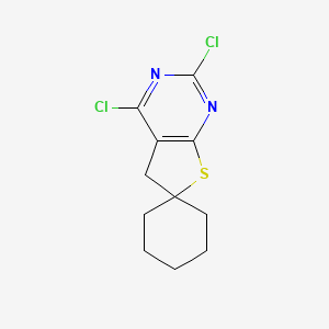 2',4'-Dichloro-5'H-spiro[cyclohexane-1,6'-thieno[2,3-D]pyrimidine]