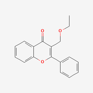 3-(Ethoxymethyl)-2-phenyl-4H-1-benzopyran-4-one