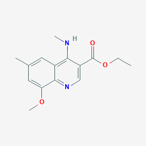 Ethyl 8-methoxy-6-methyl-4-(methylamino)quinoline-3-carboxylate