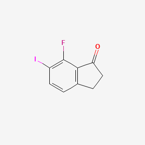 7-Fluoro-6-iodo-2,3-dihydroinden-1-one