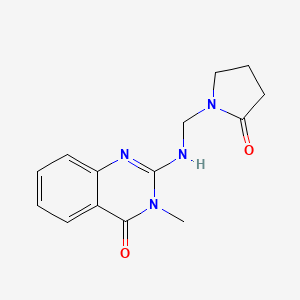 3-Methyl-2-(((2-oxopyrrolidin-1-yl)methyl)amino)quinazolin-4(3H)-one