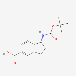 (R)-1-((tert-Butoxycarbonyl)amino)-2,3-dihydro-1H-indene-5-carboxylic acid