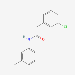 molecular formula C15H14ClNO B1184564 2-(3-chlorophenyl)-N-(3-methylphenyl)acetamide 