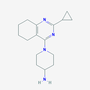 1-(2-Cyclopropyl-5,6,7,8-tetrahydroquinazolin-4-yl)piperidin-4-amine