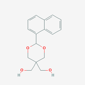 molecular formula C16H18O4 B11845668 (2-(Naphthalen-1-yl)-1,3-dioxane-5,5-diyl)dimethanol 