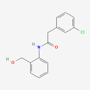 molecular formula C15H14ClNO2 B1184567 2-(3-chlorophenyl)-N-[2-(hydroxymethyl)phenyl]acetamide 