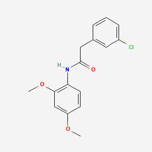 molecular formula C16H16ClNO3 B1184568 2-(3-chlorophenyl)-N-(2,4-dimethoxyphenyl)acetamide 