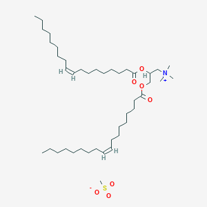 molecular formula C43H83NO7S B118457 2,3-bis[[(Z)-octadec-9-enoyl]oxy]propyl-trimethylazanium;methanesulfonate CAS No. 144139-73-1