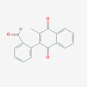 Benzaldehyde, 2-(1,4-dihydro-3-methyl-1,4-dioxo-2-naphthalenyl)-