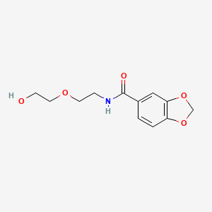 N-[2-(2-hydroxyethoxy)ethyl]-1,3-benzodioxole-5-carboxamide