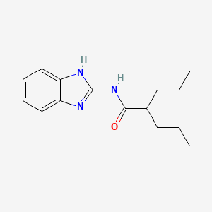 molecular formula C15H21N3O B1184574 N-(1H-benzimidazol-2-yl)-2-propylpentanamide 