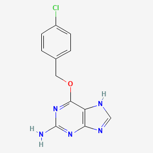 6-[(4-chlorophenyl)methoxy]-7H-purin-2-amine