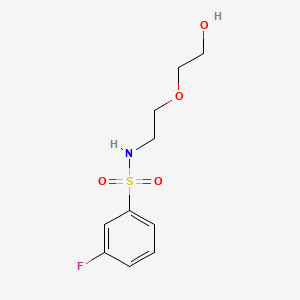 3-fluoro-N-[2-(2-hydroxyethoxy)ethyl]benzenesulfonamide