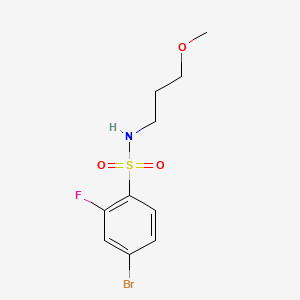 4-bromo-2-fluoro-N-(3-methoxypropyl)benzenesulfonamide