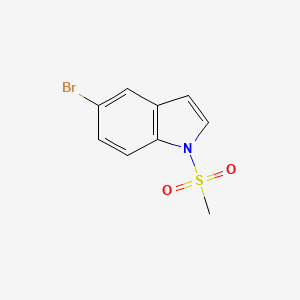 molecular formula C9H8BrNO2S B11845865 5-Bromo-1-(methanesulfonyl)-1H-indole CAS No. 88131-63-9