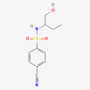 molecular formula C11H14N2O3S B1184591 4-cyano-N-[1-(hydroxymethyl)propyl]benzenesulfonamide 