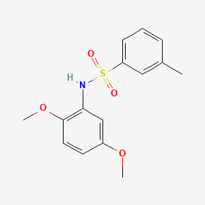 molecular formula C15H17NO4S B1184592 N-(2,5-dimethoxyphenyl)-3-methylbenzenesulfonamide 