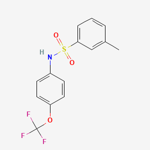 molecular formula C14H12F3NO3S B1184595 3-methyl-N-[4-(trifluoromethoxy)phenyl]benzenesulfonamide 