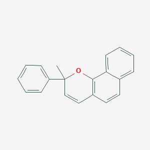 molecular formula C20H16O B11845962 2H-Naphtho[1,2-b]pyran, 2-methyl-2-phenyl- CAS No. 136189-59-8