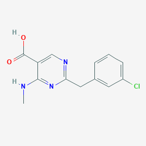 2-(3-Chlorobenzyl)-4-(methylamino)pyrimidine-5-carboxylic acid