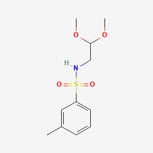 molecular formula C11H17NO4S B1184601 N-(2,2-dimethoxyethyl)-3-methylbenzenesulfonamide 