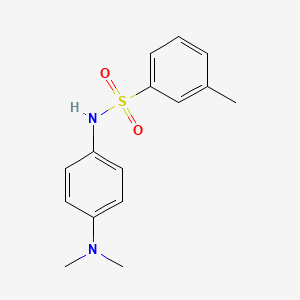 molecular formula C15H18N2O2S B1184602 N-[4-(dimethylamino)phenyl]-3-methylbenzenesulfonamide 