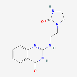 molecular formula C13H15N5O2 B11846180 2-((2-(2-Oxoimidazolidin-1-yl)ethyl)amino)quinazolin-4(1H)-one CAS No. 61741-43-3