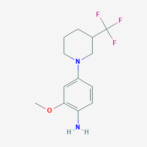 2-Methoxy-4-(3-trifluoromethyl-piperidin-1-yl)aniline