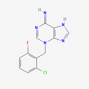 3-[(2-Chloro-6-fluorophenyl)methyl]-3H-purin-6-amine