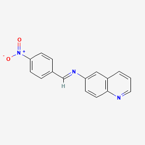 N-(4-Nitrobenzylidene)quinolin-6-amine